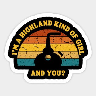 Highland Kind Of Guy Whisky Shirt Sticker